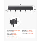 Steel Landscape Edging 5 Pcs 39x4in