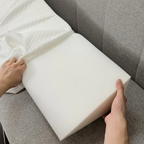 Bed Wedge Pillow - Adjustable 0-7" Gap Filler for Headboard & Mattress/Wall, Backrest, Bed Pillows for Snoring, Spinal Alignment