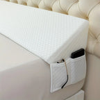 Bed Wedge Pillow - Adjustable 0-7" Gap Filler for Headboard & Mattress/Wall, Backrest, Bed Pillows for Snoring, Spinal Alignment