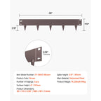 Steel Landscape Edging 5 Pcs 39x4in
