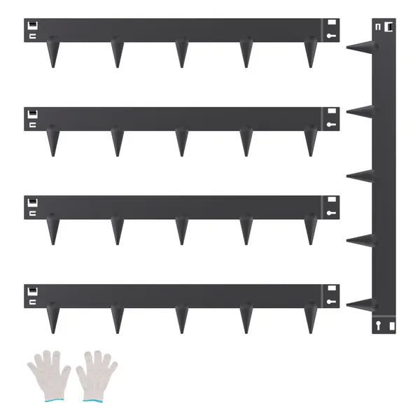 Steel Landscape Edging 5 Pcs 39x4in